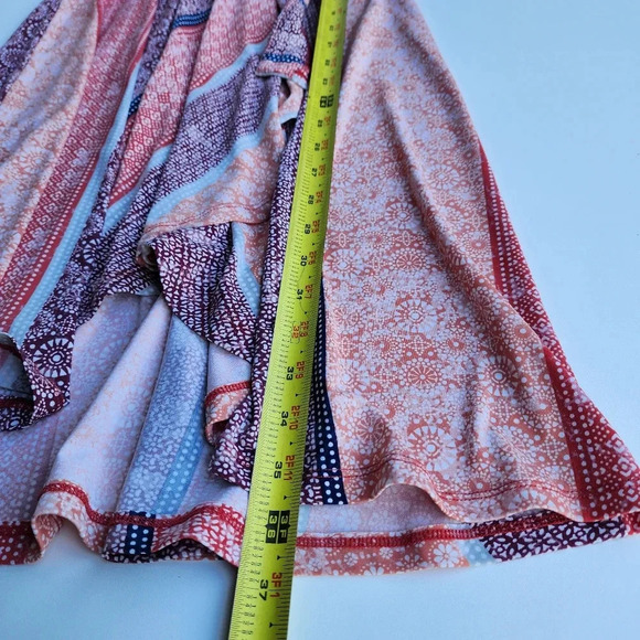 BCBG MAXAZRIA WOMEN'S Purple ORANGE DRESS Stretch WRAP CORAL ELEGANT XS - Picture 14 of 14